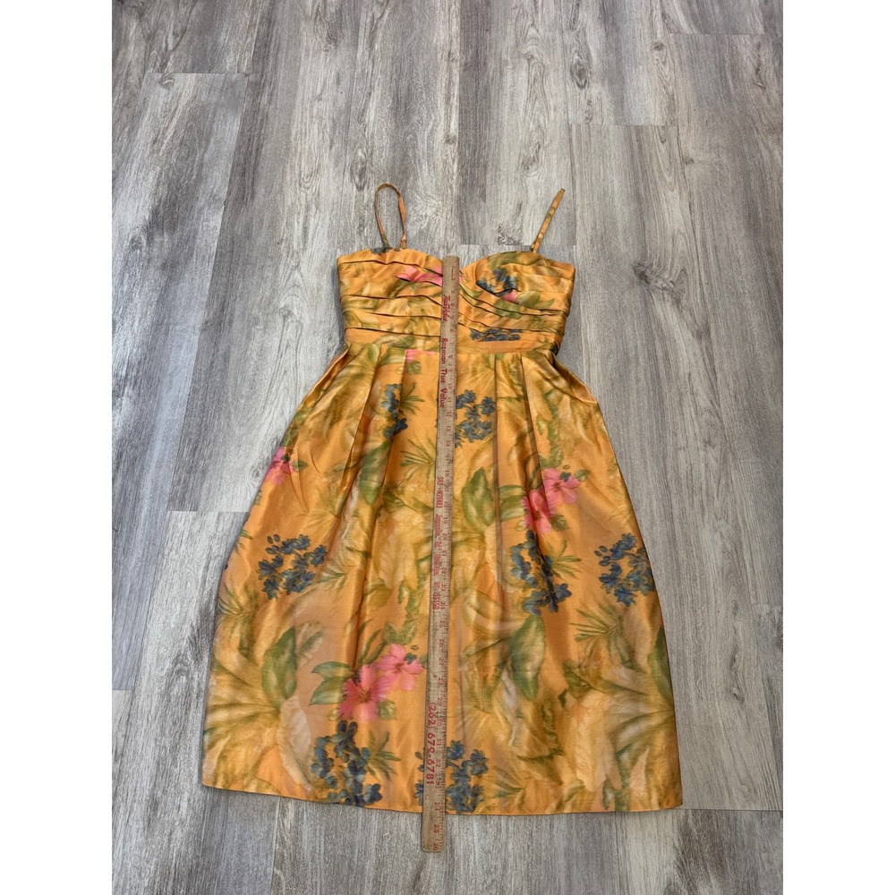 Anthropologie James Coviello Botanica Floral Cocktail Dress Women Size 10 - Picture 7 of 9